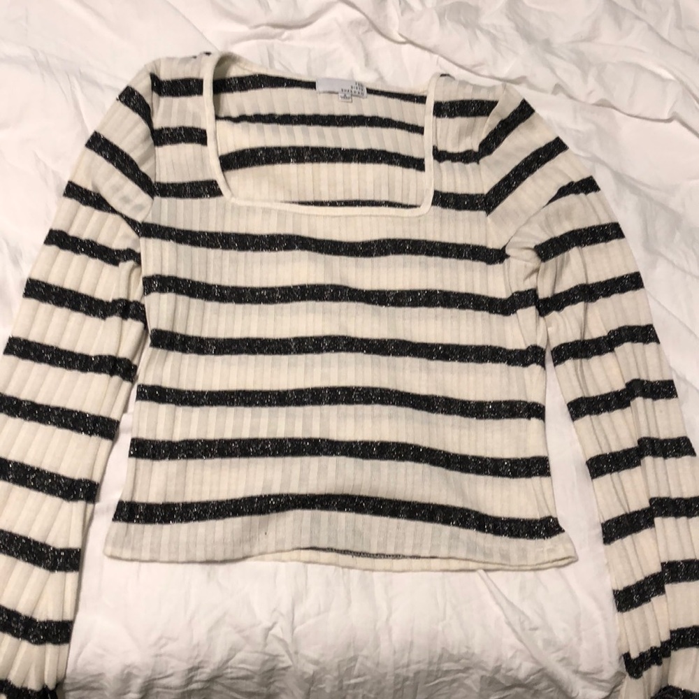 A square neck sparkly shirt from Nordstrom!